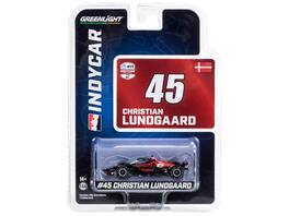 Greenlight - Dallara IndyCar #45 Christian Lundgaard Hy-Vee Rahal Letterman Lanigan Racing NTT IndyCar Series 2023 1/64 Diecast - Red And Black