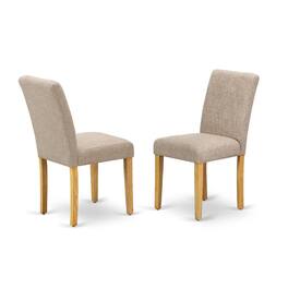 East West Furniture - Dining Room Set Oak - Brown