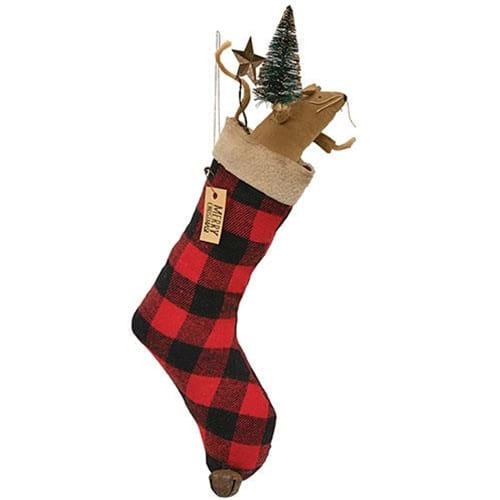 BreeBe - Mouse Christmas Stocking - Red, Black