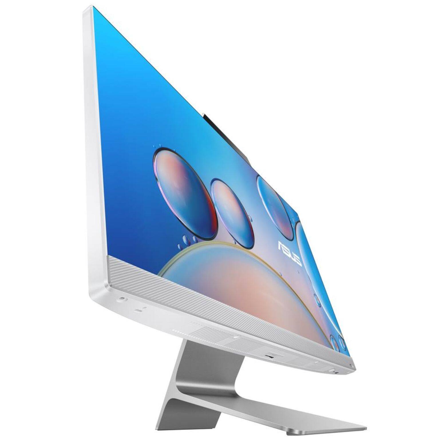 Alt View 4. ASUS - M3702WFA 27" FHD AMD Ryzen 5 7520U 2.8 GHz 16GB RAM 512GB SSD AMD Radeon 610M Windows 11 Home All-in-One Desktop - White.