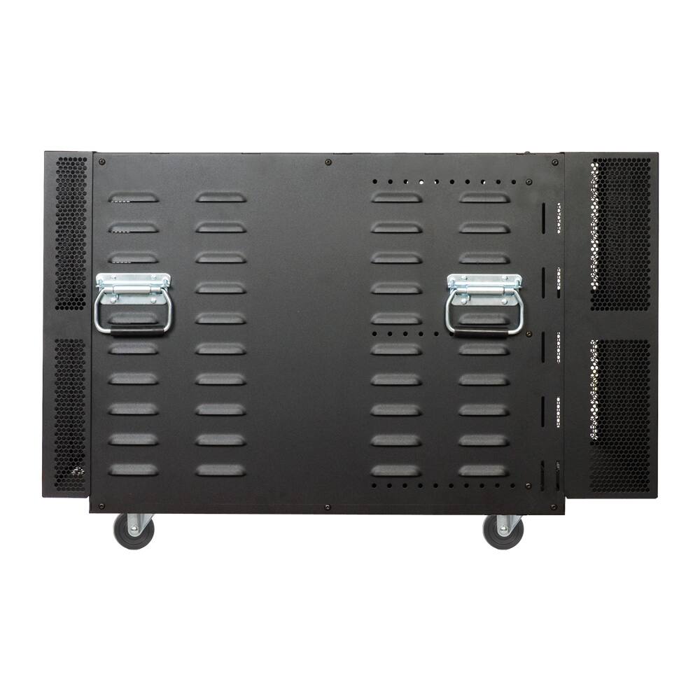 Alt View 3. RackSolutions - RackSolutions 12U Portable Server Rack - Black.