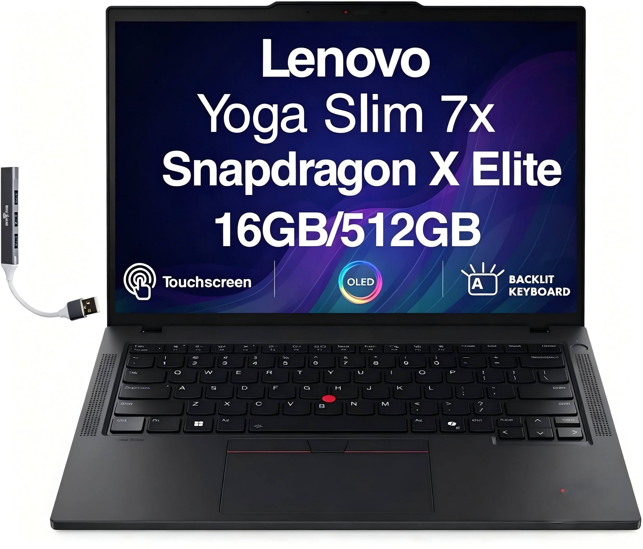 Lenovo Yoga Slim 7x Snapdragon X Elite 16GB/512GB Touchscreen OLED A BACKLIT KEYBOARD