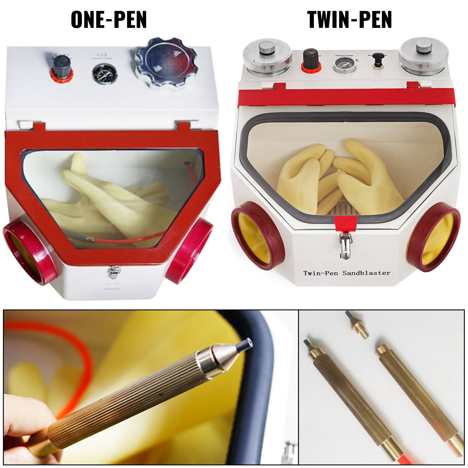 ONE-PEN  
TWIN-PEN  
Proner  
N  
Twin-Pen Sandblaster