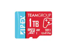Team Group - Team 1TB microSDXC U3 Card, Up to 800MB/s, for Nintendo Switch, Steam Deck, ROG Ally (TAPMSDE1TIV30A102)