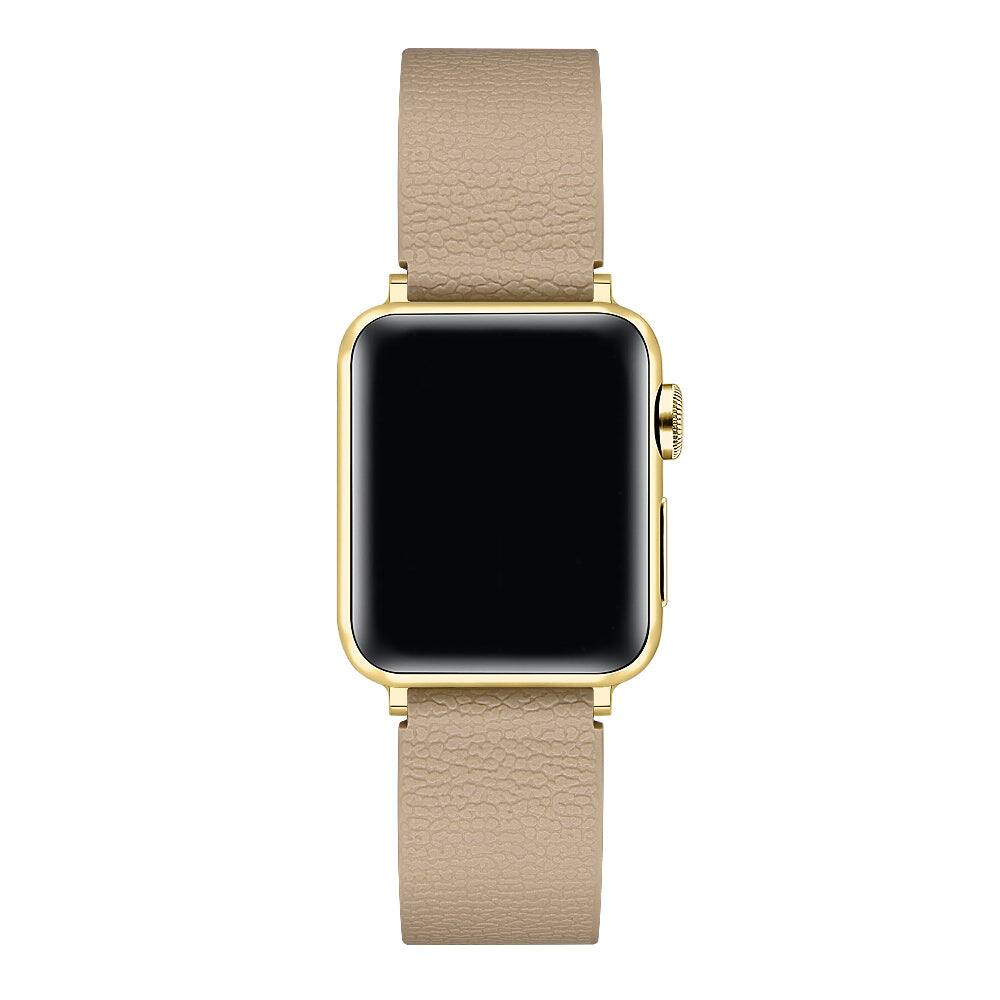 Back. Posh Tech - Lychee Magnetic Silicone Band for Apple Watch - Taupe.