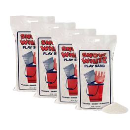 U.S. Silica - US Silica 50 Pound Bag Snow Play Sand for Sand Tables, (4 Pack) - White