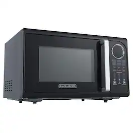 Black+Decker - 0.9 Cu.Ft. Digital Microwave - Black