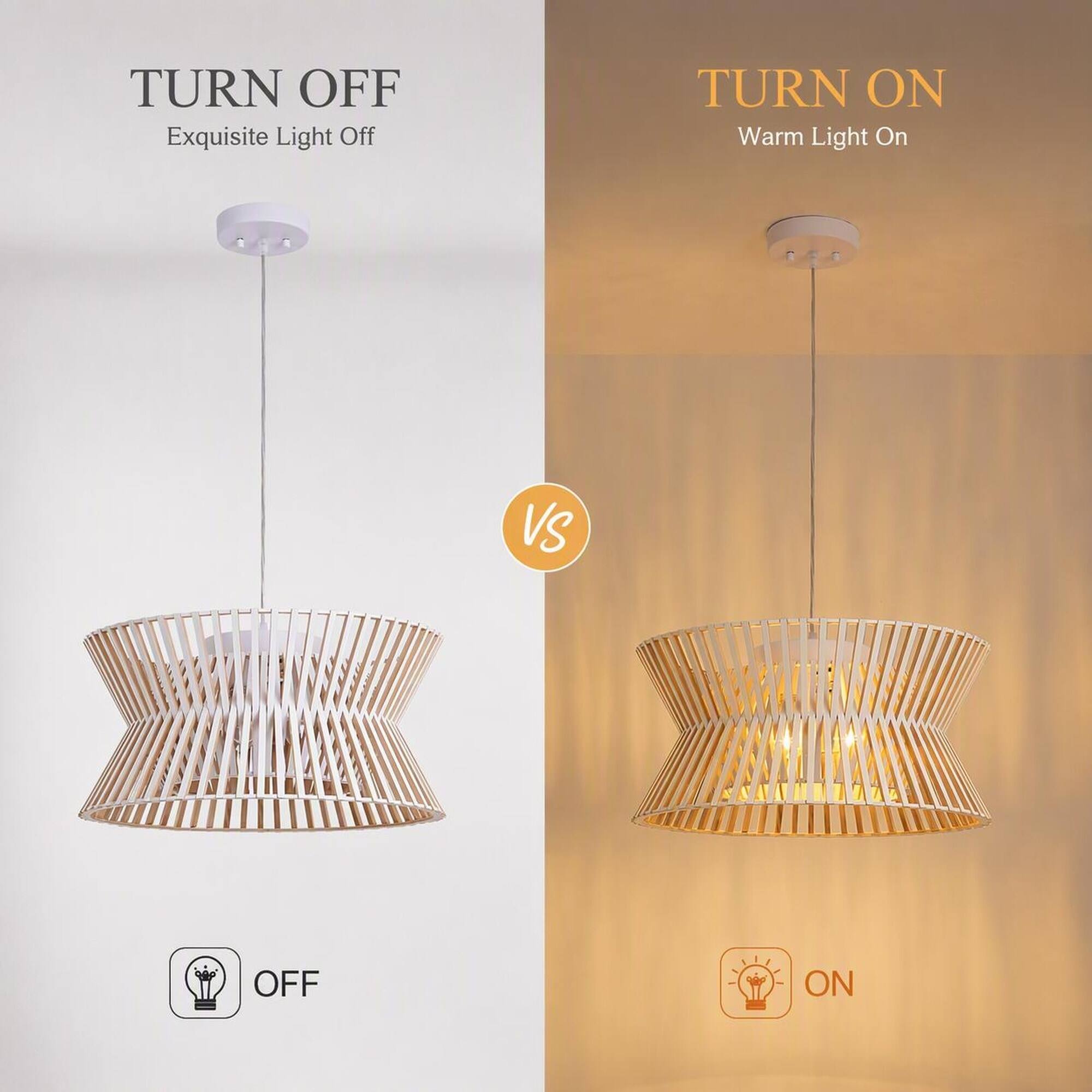 TURN OFF Exquisite Light Off  
TURN ON Warm Light On  
VS  
OFF  
ON