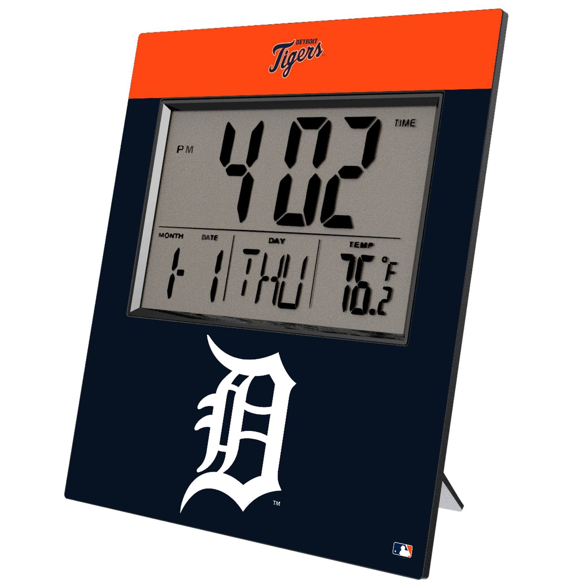 Keyscaper - Detroit Tigers Digital Desk Clock - Multicolor