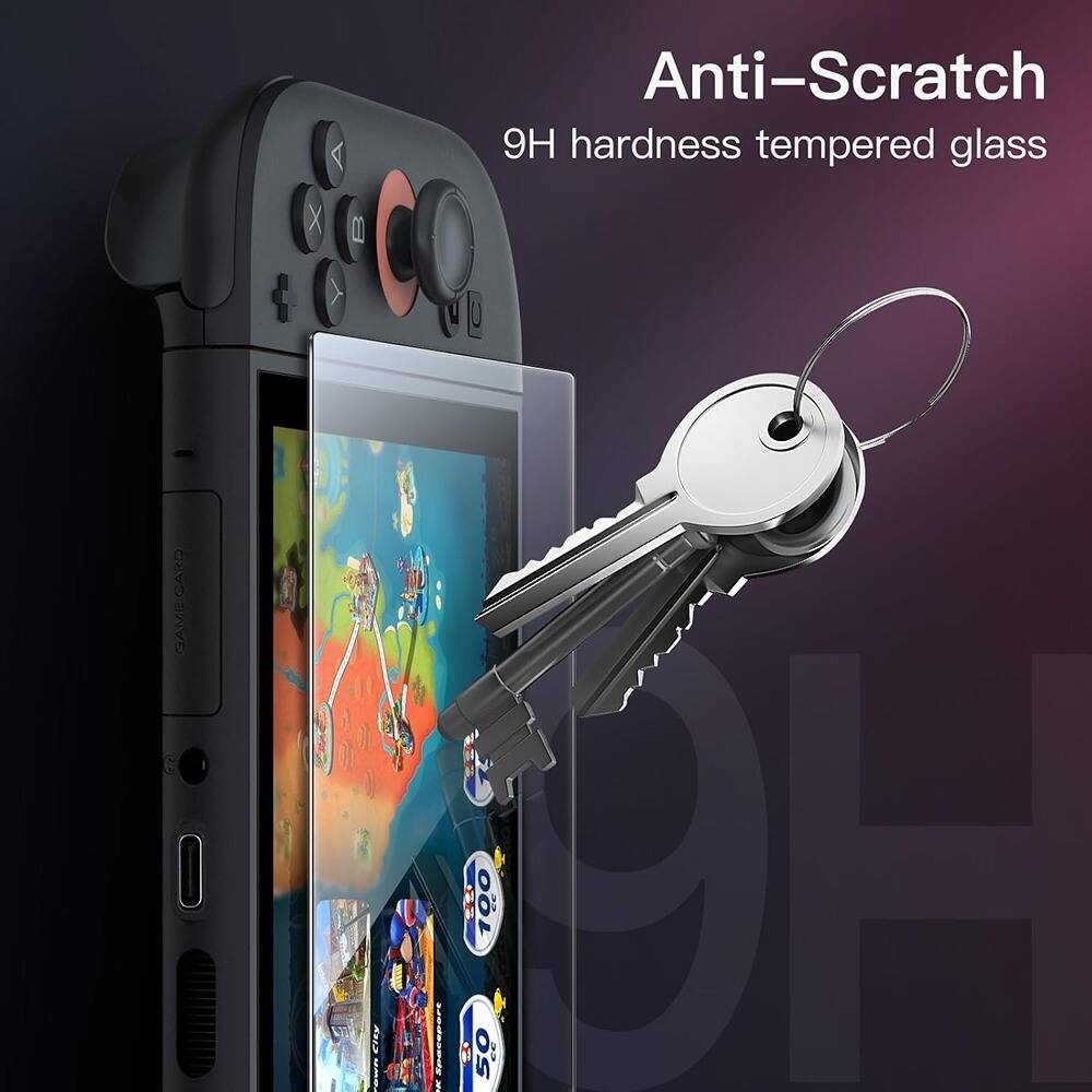 Anti-Scratch  
9H hardness tempered glass