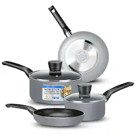 SereneLife - 6-Piece Pots and Pans Set – Nonstick