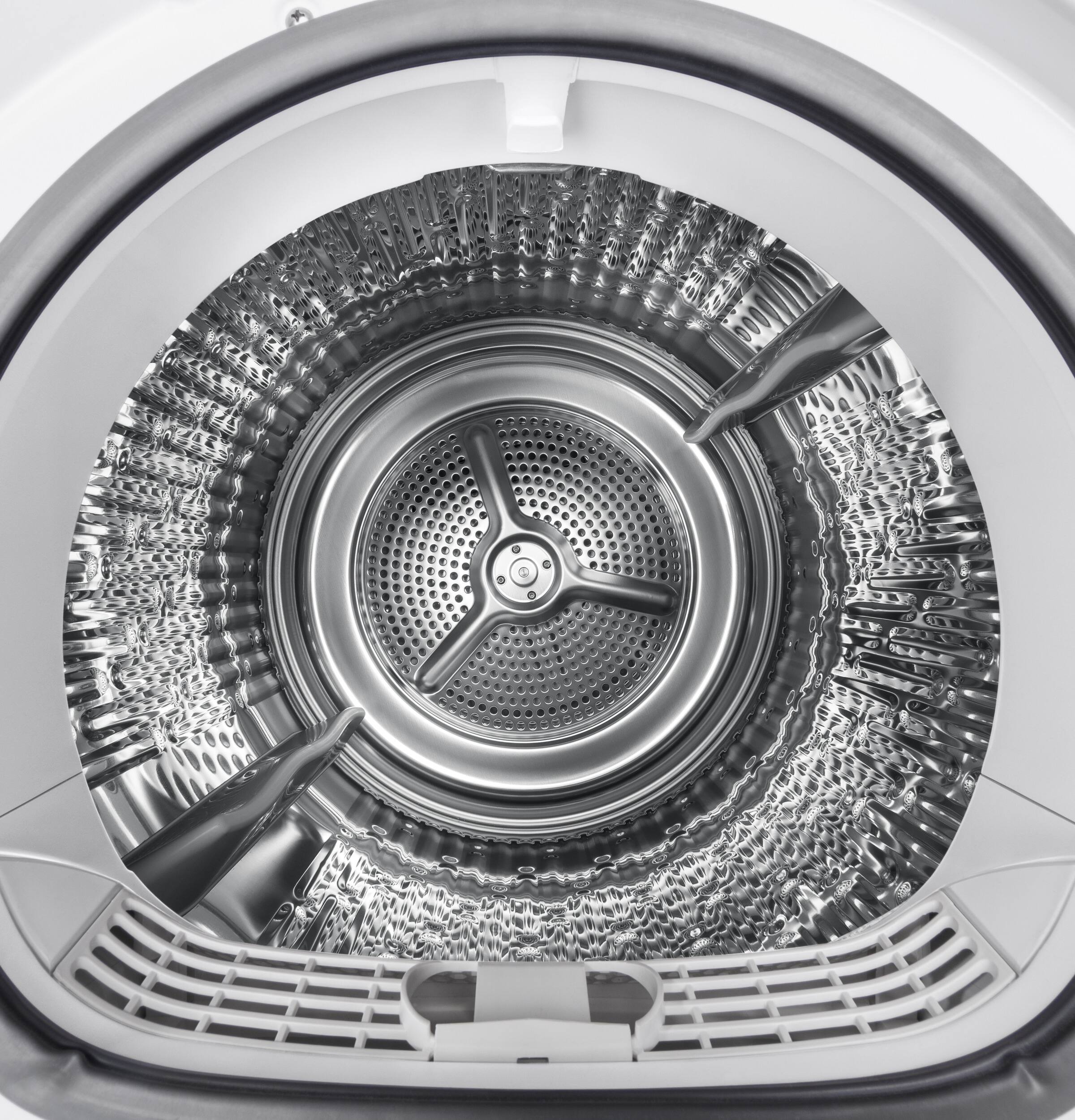 Alt View 3. GE - 4.1 Cu. Ft. Stackable 13-Cycle Electric Dryer - White.