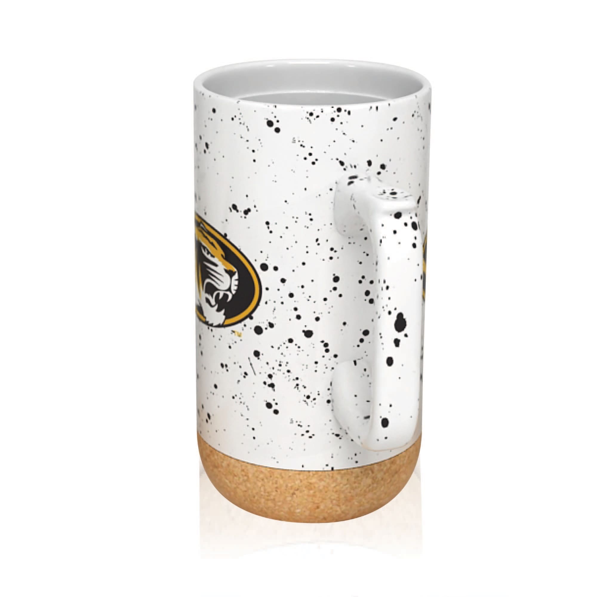 Alt View 2. Indigo Falls - Missouri Tigers 18oz. Speckle Cork Mug - Cream.