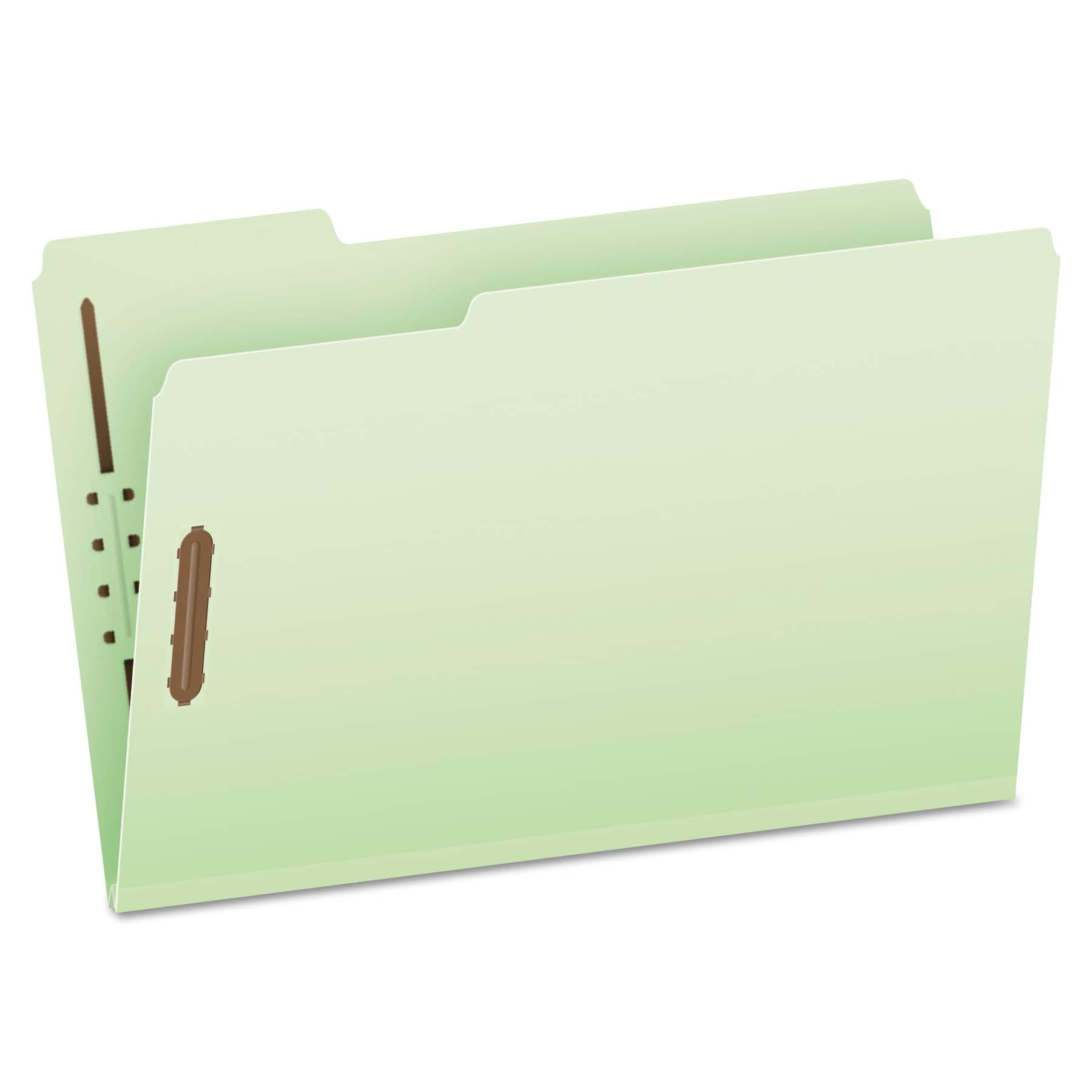 Tops Business Forms - Heavy-Duty Pressboard Folders with Embossed Fasteners, , 3" Expansion, 2 Fasteners, Legal Size, Green, 25/Box
