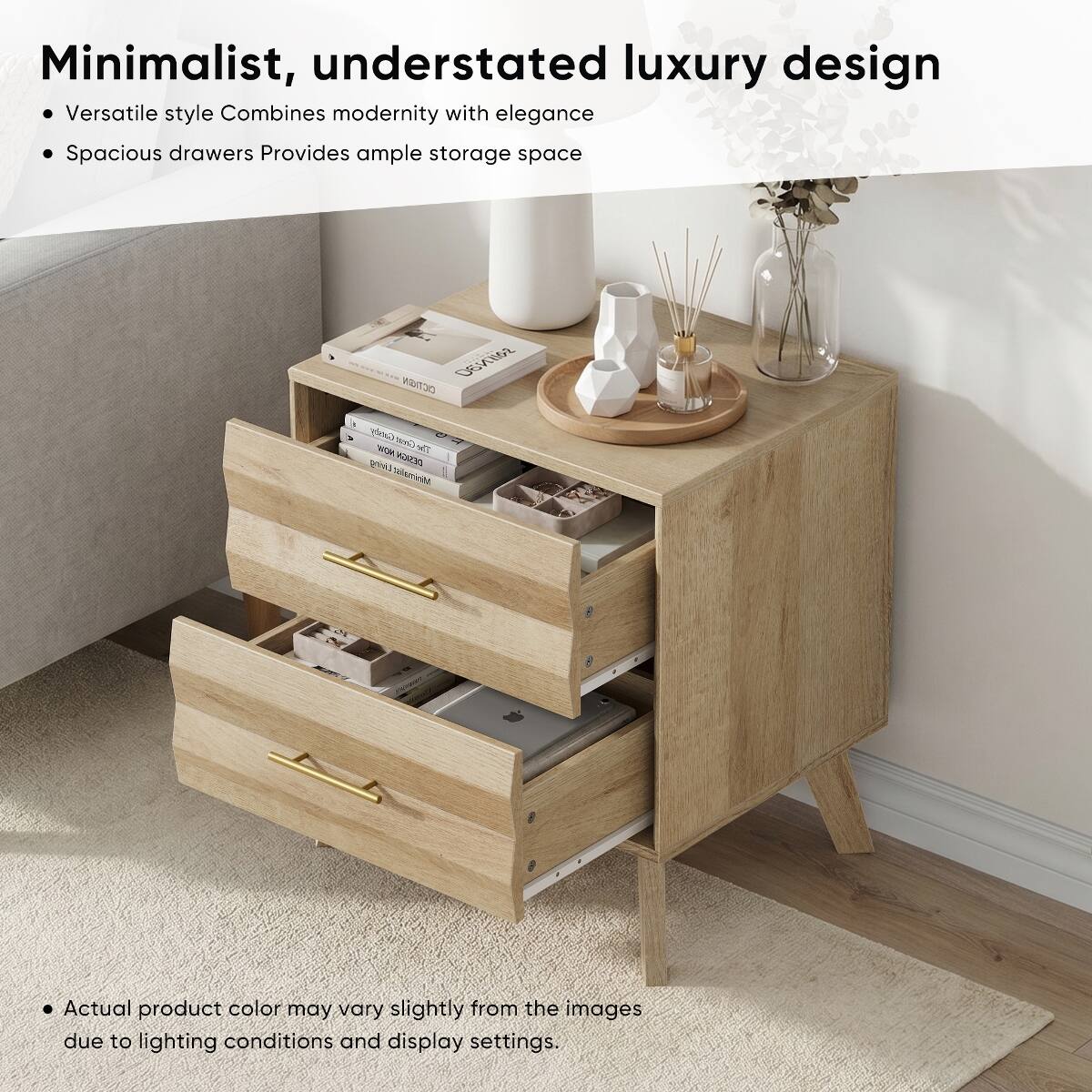 Minimalist, understated luxury design  
Versatile style Combines modernity with elegance  
Spacious drawers Provides ample storage space  

CICTIGN DENJIOS Gatsby Great NOW The Living DESIGN Minimalist  

Actual product color may vary slightly from the images due to lighting conditions and display settings.