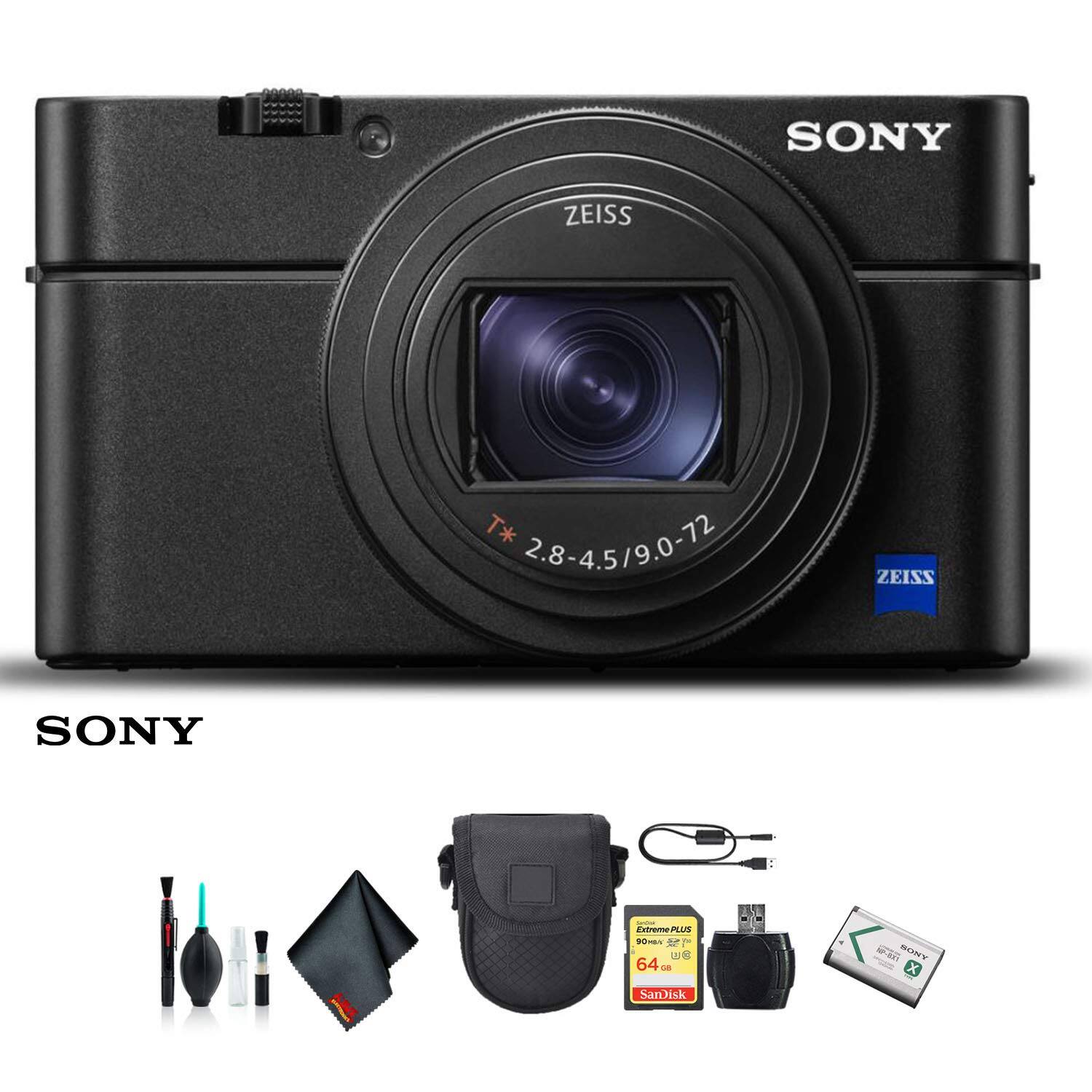 Sony Cyber Shot DSC RX100 VI Camera DSCRX100M6/B with Soft Bag