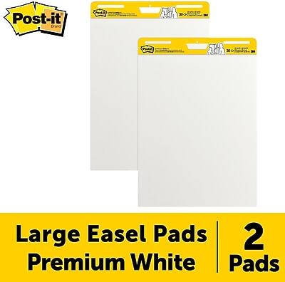 Post-it Brand  
Large Easel Pads  
2 Premium White Pads