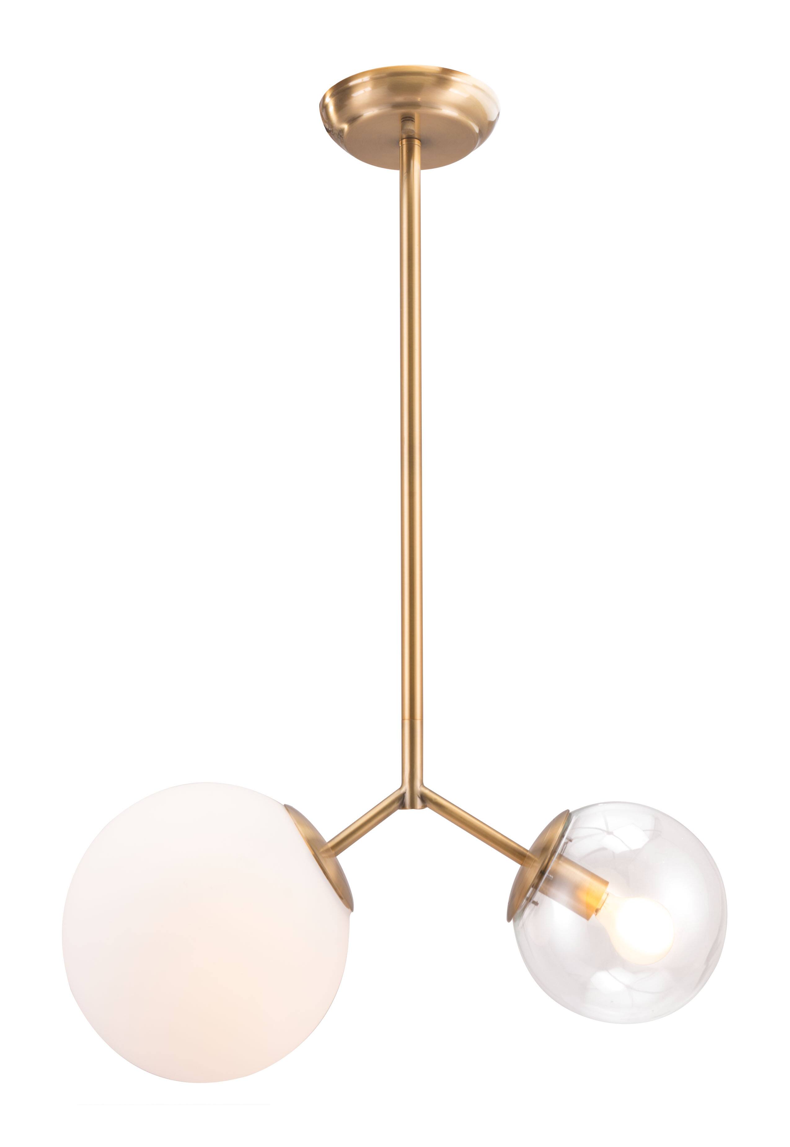 Back. Hivvago - Constance Ceiling Lamp Brass - Brass.