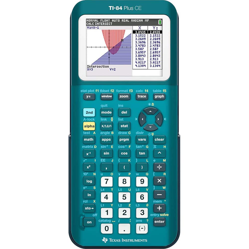 Texas Instruments - TI-84 Plus CE Graphing Calculator 84PLCE/TBL/1L1/AX