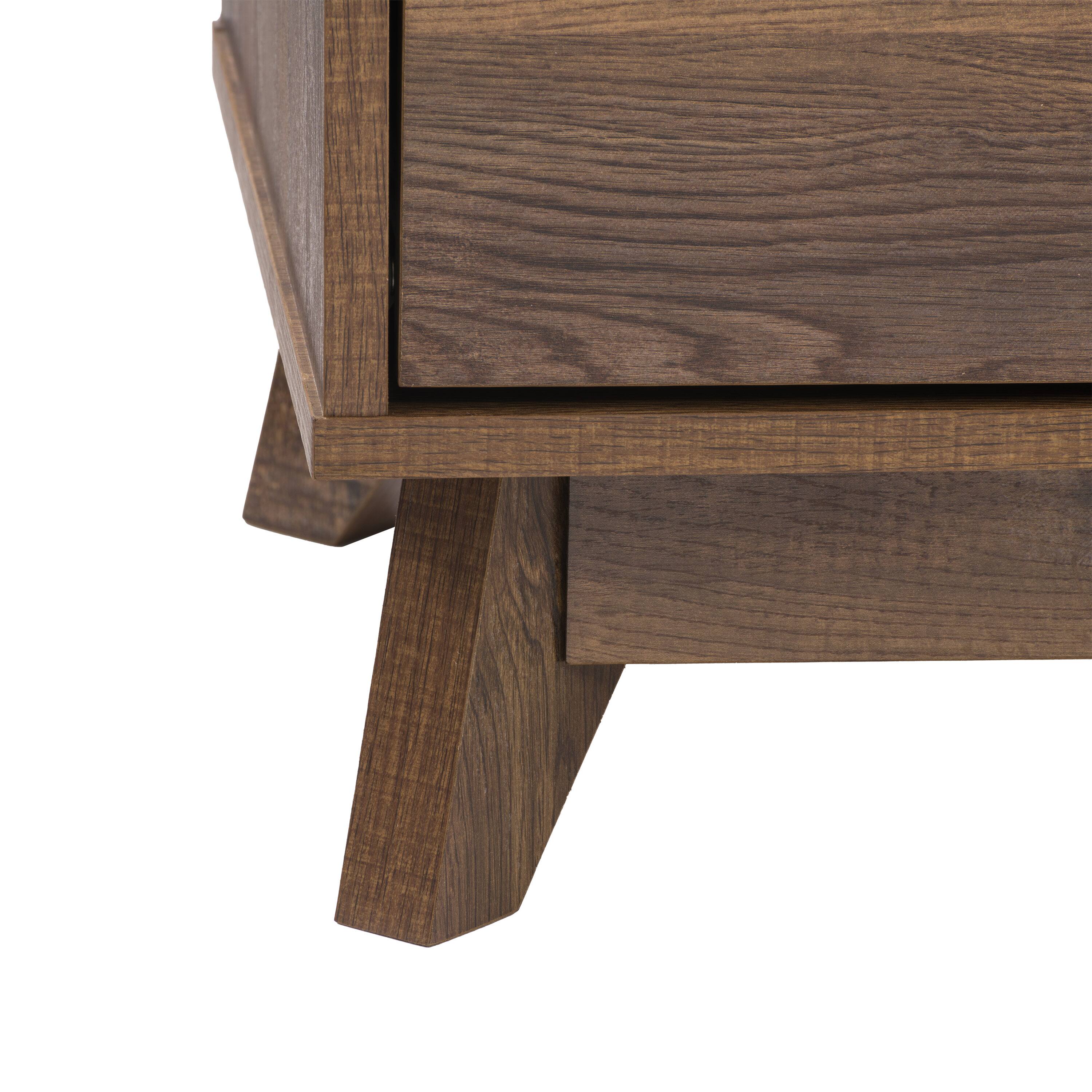 Alt View 17. CorLiving - Hollywood Collection TV Stand with Open and Closed Shelves for Most TVs up to 85" - Brown.