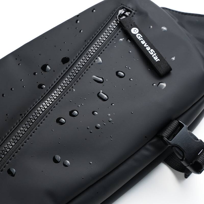 Angle. GravaStar - GravaStar Keyboard Crossbody Bag Waterproof Travel Sling Case for 60% Mechanical Keyboards & Accessories Black - Black.