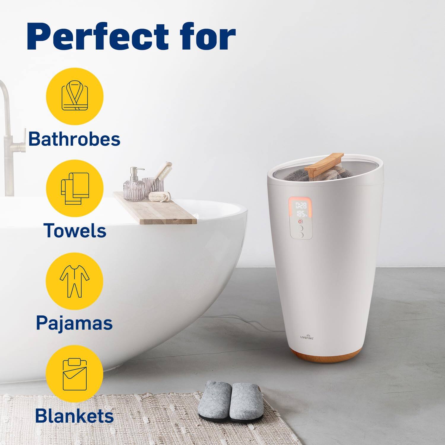 Perfect for  
- Bathrobes  
- Towels  
- Pajamas  
- Blankets