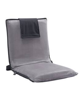 VEVOR - Floor Chair, 6-Position Adjustable Meditation Chair with Back Support, Folding Sofa Chair for Reading TV Watching - Gray