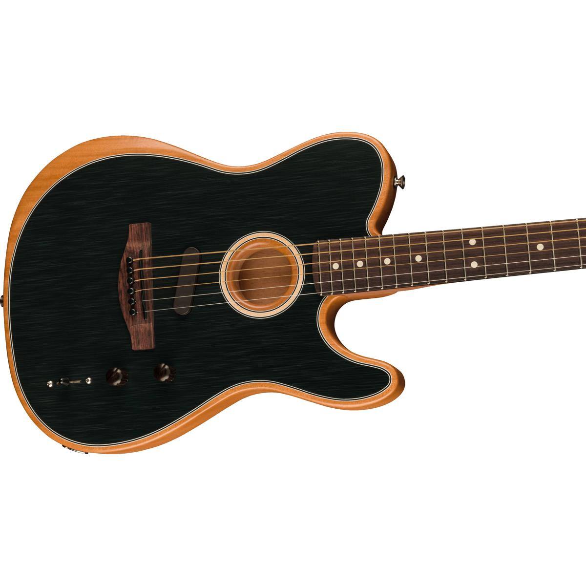Alt View 2. Fender - Fender Acoustasonic Player Telecaster Acoustic Electric Guitar, Brushed Black.