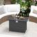 Alt View 3. Costway - Costway 44.5" Propane Fire Pit Table with Metal Slatted Tabletop & Stainless Steel Burner - Black.
