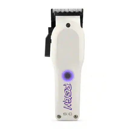Front. StyleCraft - Reign Professional Hair Clipper - White.