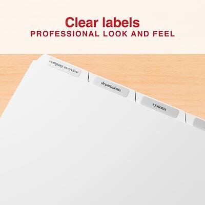 Clear labels  
PROFESSIONAL LOOK AND FEEL  

- Company Overview  
- Departments  
- Systems