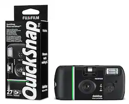 Fujifilm - QuickSnap and White Single-Use Camera - Black