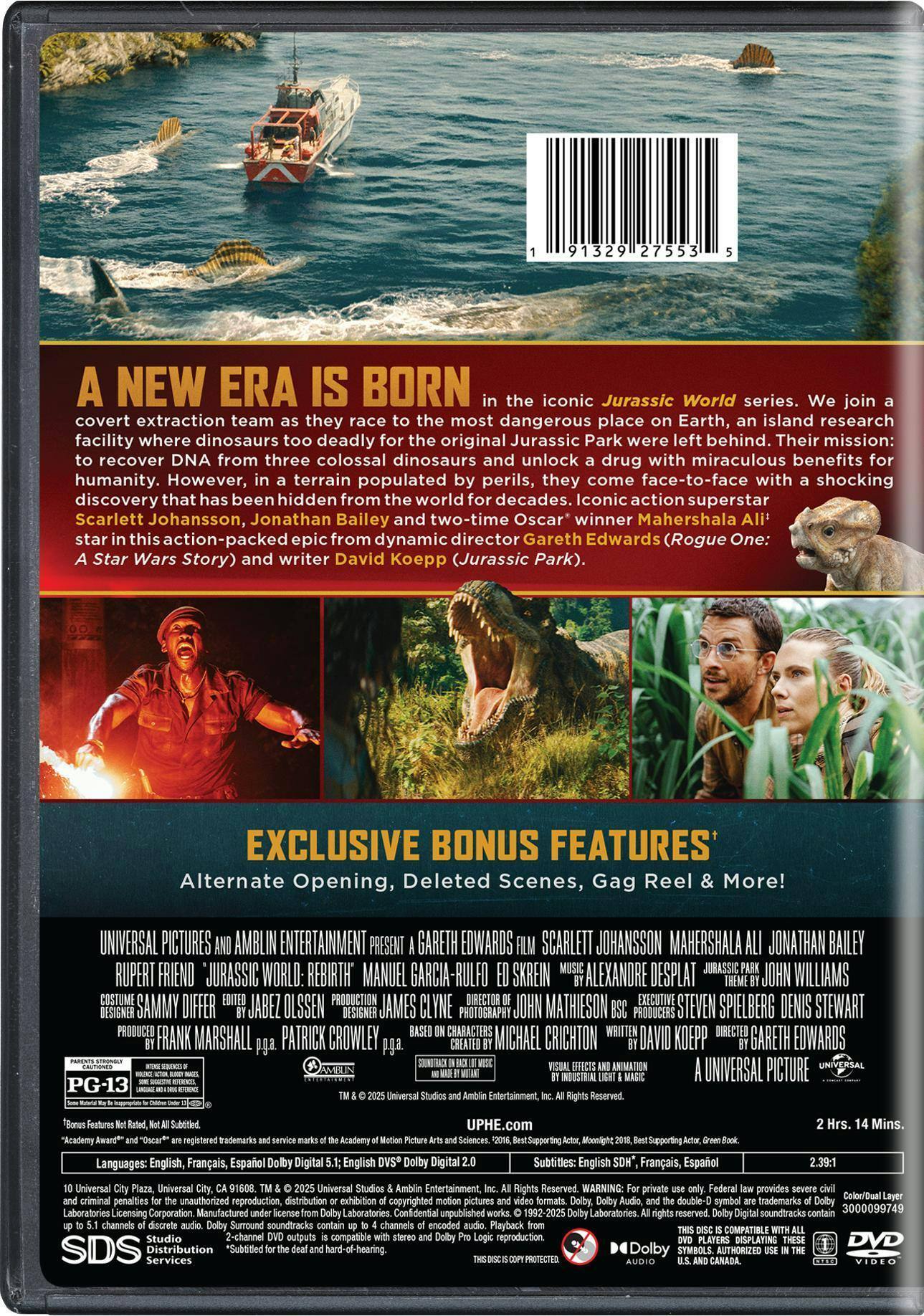 Back. Jurassic World Rebirth   - DVD.