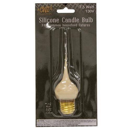 7.5 Watt  
130V  

CWI Collection  
Silicone Candle Bulb  
Fits common household fixtures