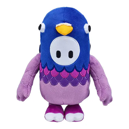 Front. License 2 Play - Fall Guys 8 Inch Character Plush | Pidgeon - Purple.