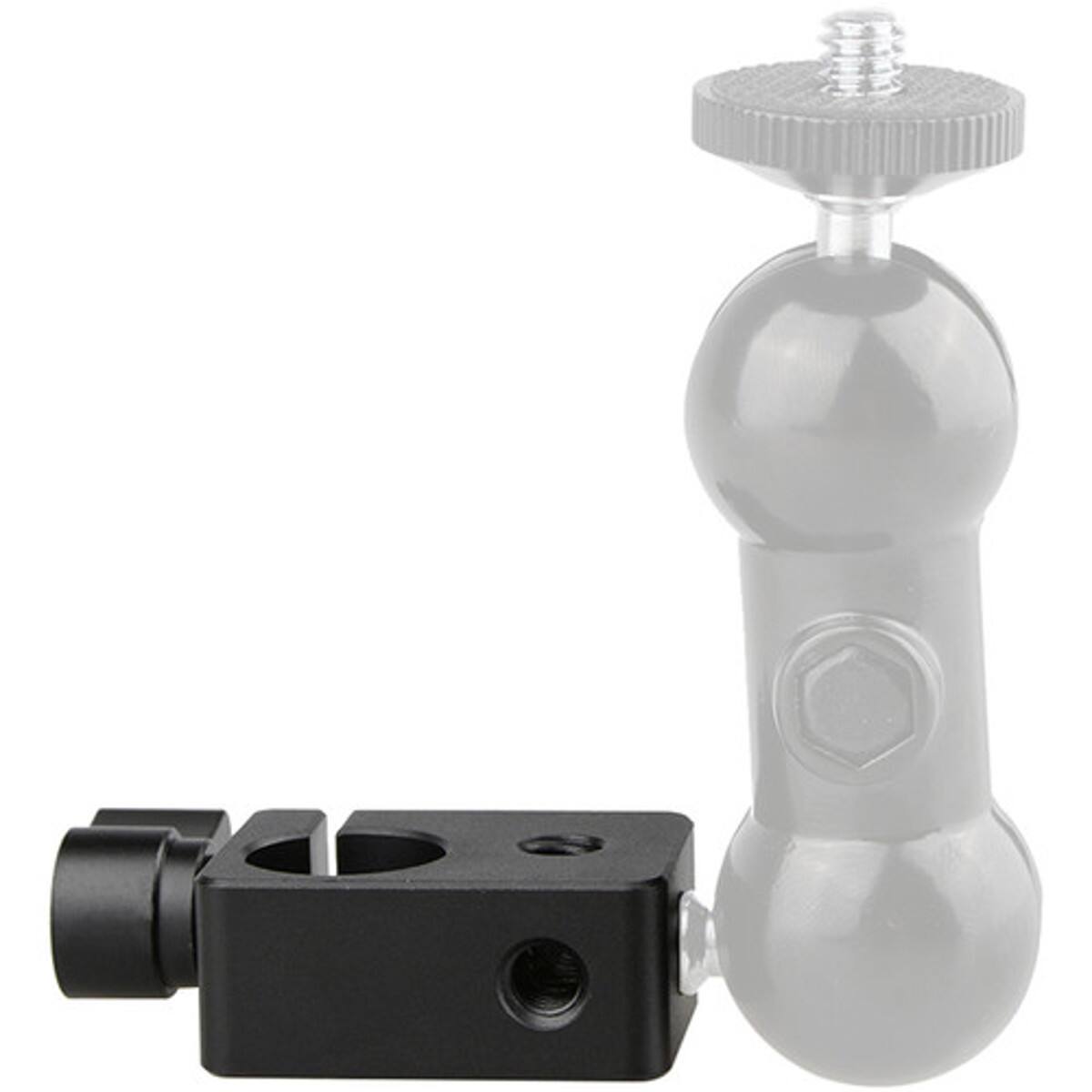Alt View 5. CAMVATE - CAMVATE 15mm Rod Clamp, Black Lever.