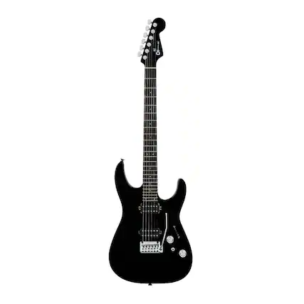 Front. Charvel - Charvel Pro-Mod Plus DK24 HH 2PT EB 6-String Electric Guitar (Raven Black).