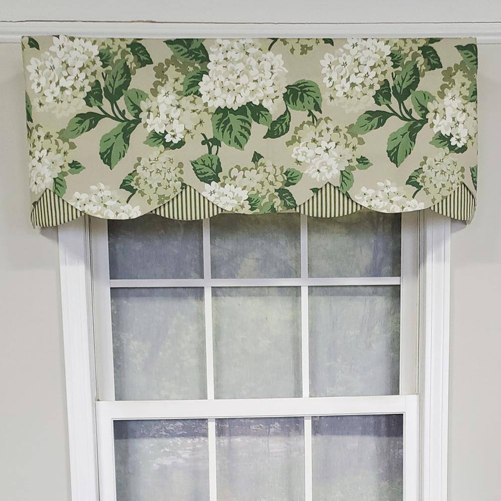Angle. RLF Home - RLF Home Luxurious Modern Design Classic Summer Wind Petticoat Style Window Valance 50" x 15" Taupe - Taupe.