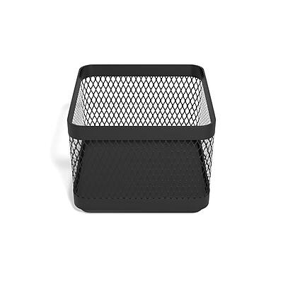 Alt View 1. TRU RED - Stackable Wire Mesh Accessory Holder, Matte - Matte Black.
