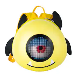 Loheer - Kids LED Smart Backpack with Custom Pixel Display, Bluetooth App Control and USB Power - Yellow