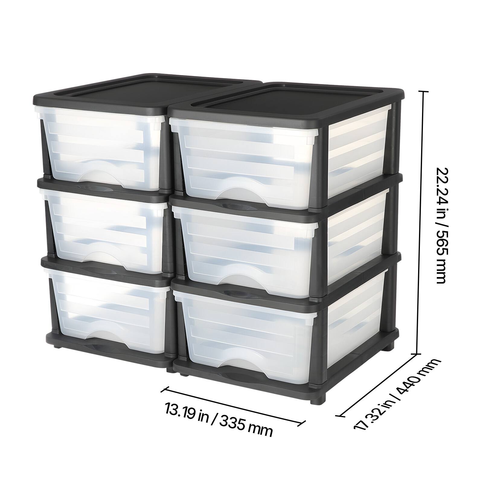22.24 in / 565 mm  
13.19 in / 335 mm  
17.32 in / 440 mm