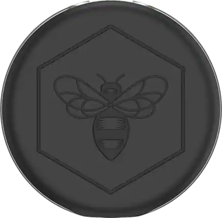 Front. PopSockets - Popcockets PopGrip Lips Burt's Bees Black - Black.