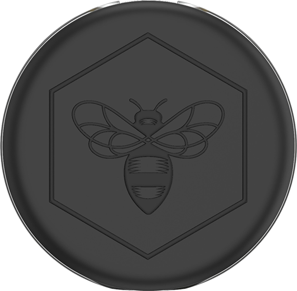 Front. PopSockets - Popcockets PopGrip Lips Burt's Bees Black - Black.