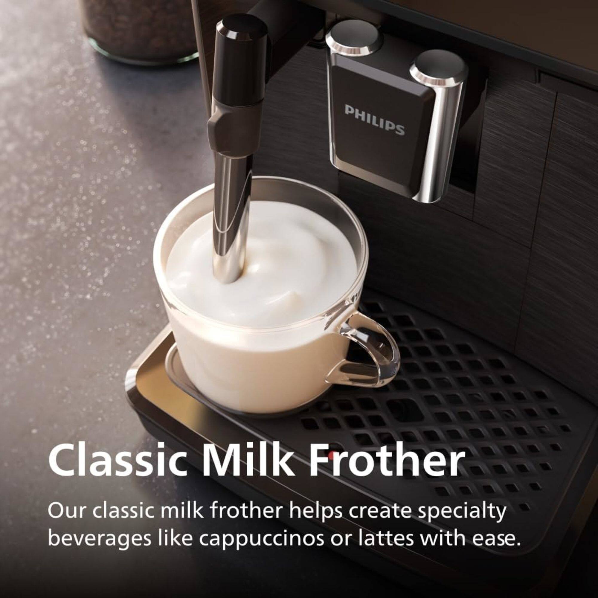 PHILIPS Classic Milk Frother

Our classic milk frother helps create specialty beverages like cappuccinos or lattes with ease.