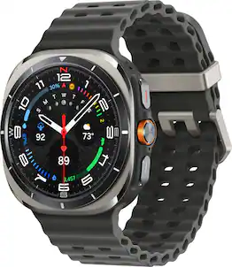 Samsung - Galaxy Watch Ultra Titanium Smartwatch 47mm LTE - Titanium Silver - (2025)