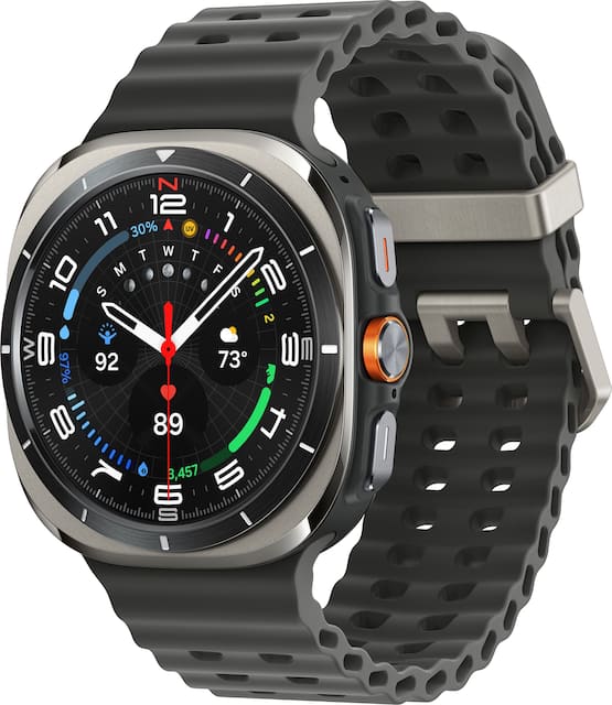 Samsung - Galaxy Watch Ultra Titanium Smartwatch 47mm LTE - Titanium Silver - (2025)