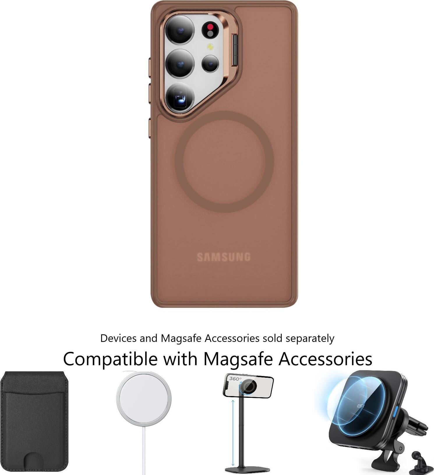 SAMSUNG Devices and Magsafe Accessories sold separately. Compatible with Magsafe Accessories 360.