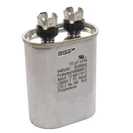 HQRP - 10 uF 370-440 V Oval Motor Run Capacitor for HVAC Blower Compressor Furnace