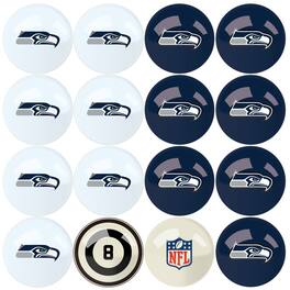 Imperial - Seattle Seahawks Billiard Ball Set with Numbers - Multicolor