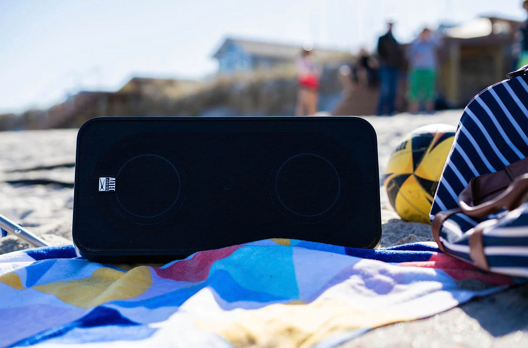 Alt View 11. Altec Lansing - Shockwave 200 Wireless Factory Refurbished Party Portable Bluetooth Speaker - Black.